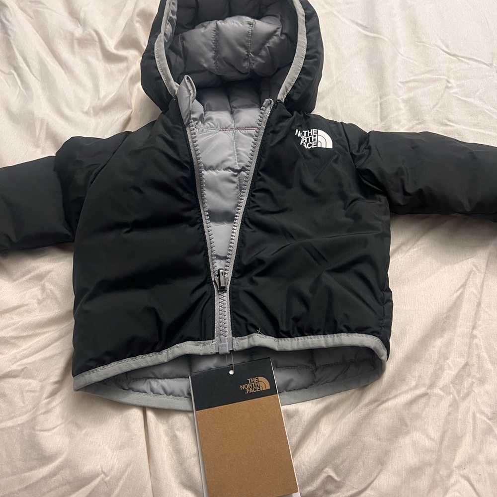 The North Face Black and Gray Hooded Jacket